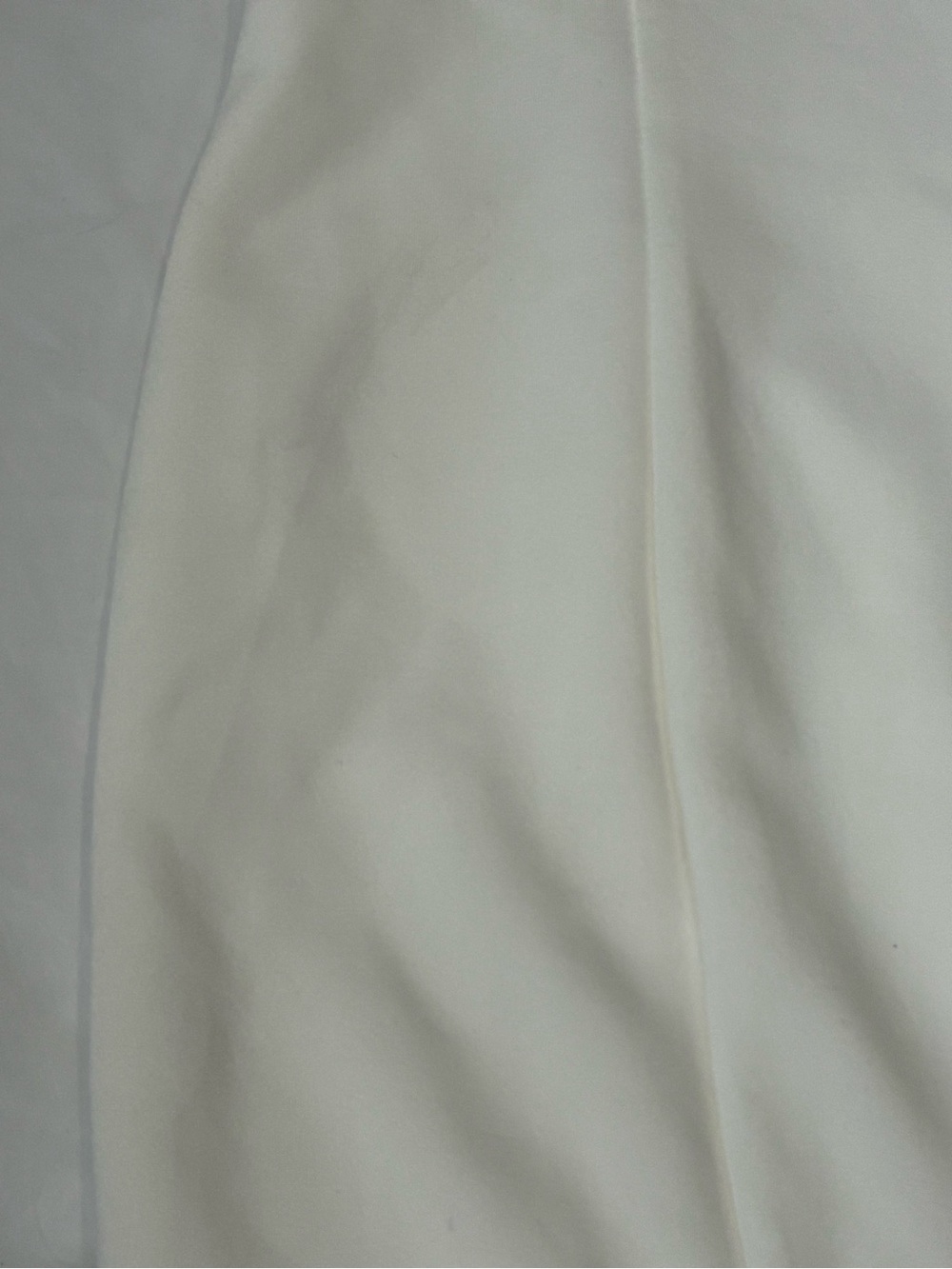 IVORY SLEEVELESS MINI DRESS ROSETTE RUFFLE HEM - Picture 7 of 14